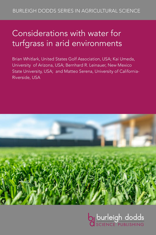 Considerations with water for turfgrass in arid environments