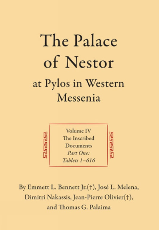 The Palace of Nestor at Pylos in Western Messenia, Volume IV (2 vols)