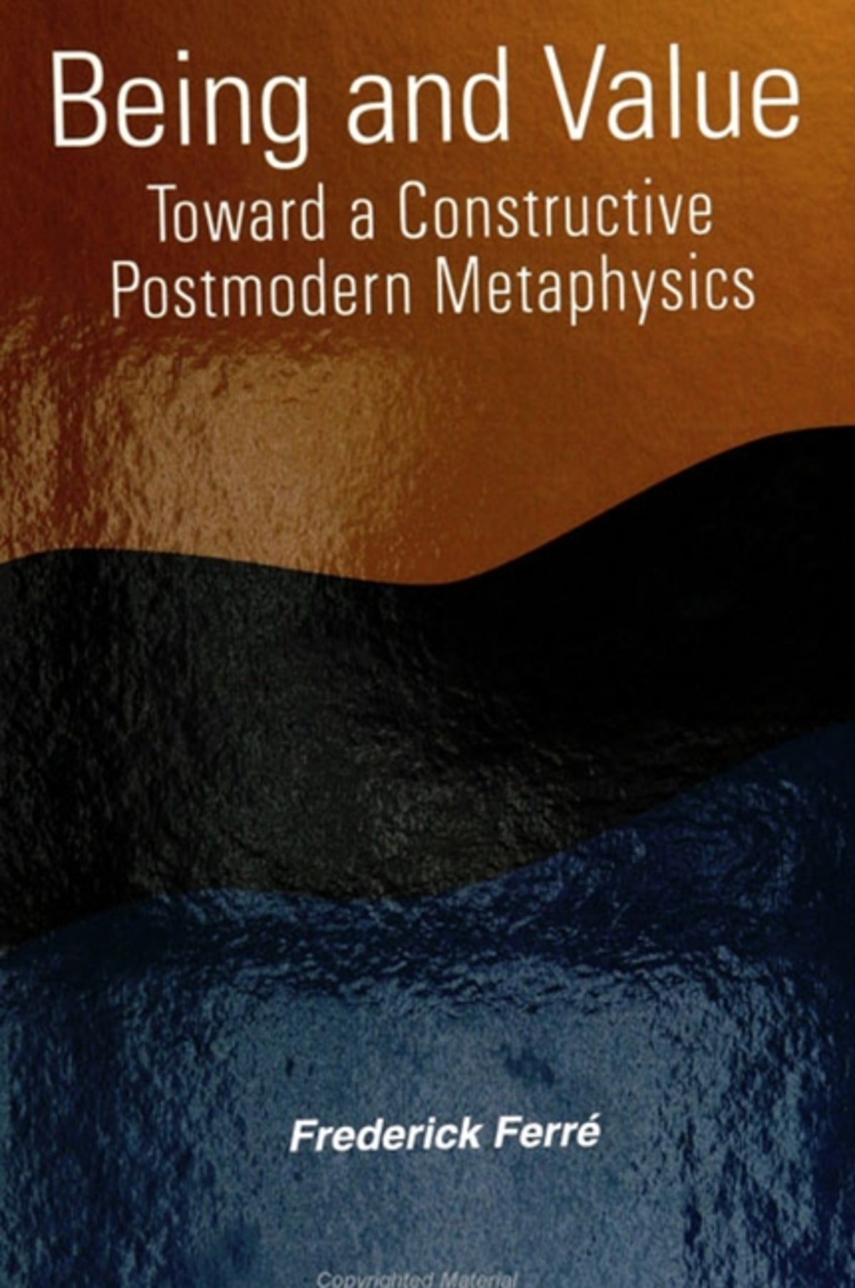 Cover image for Being and Value ISBN 9780791427569