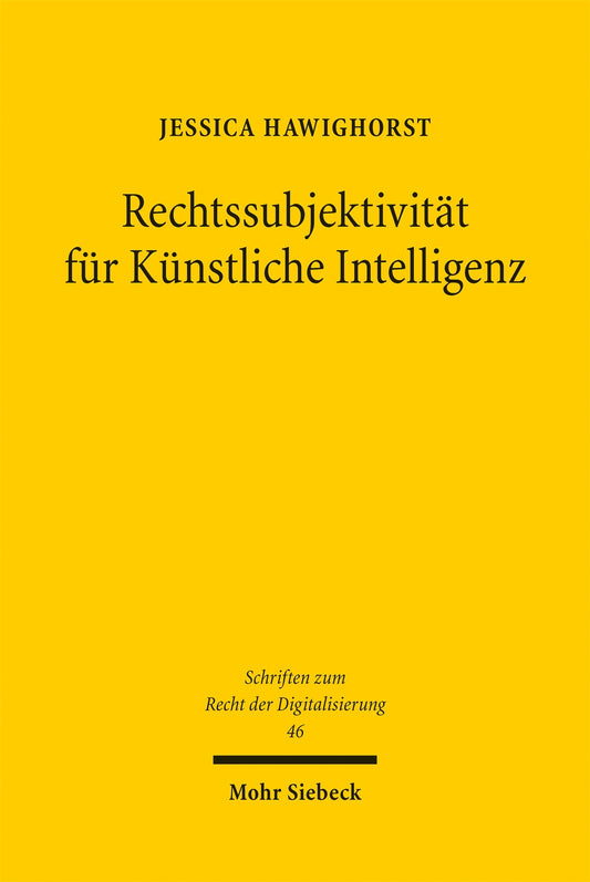 Rechtssubjektivität für KI