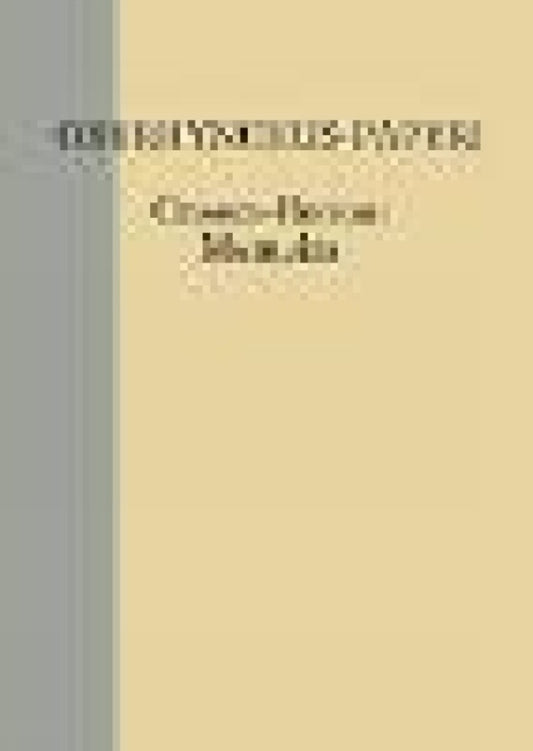 The Oxyrhynchus Papyri. Volume LXXX