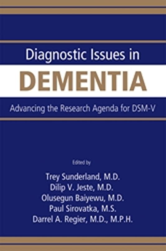 Diagnostic Issues in Dementia
