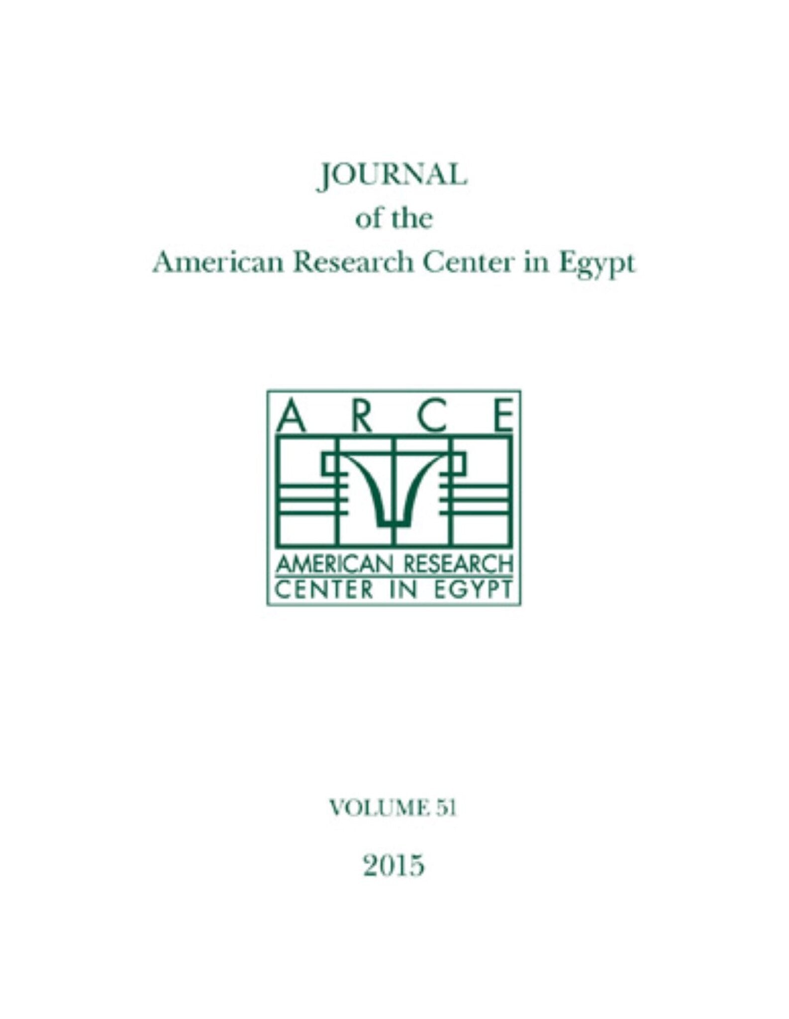 Journal of the American Research Center in Egypt, Volume 51 (2015)