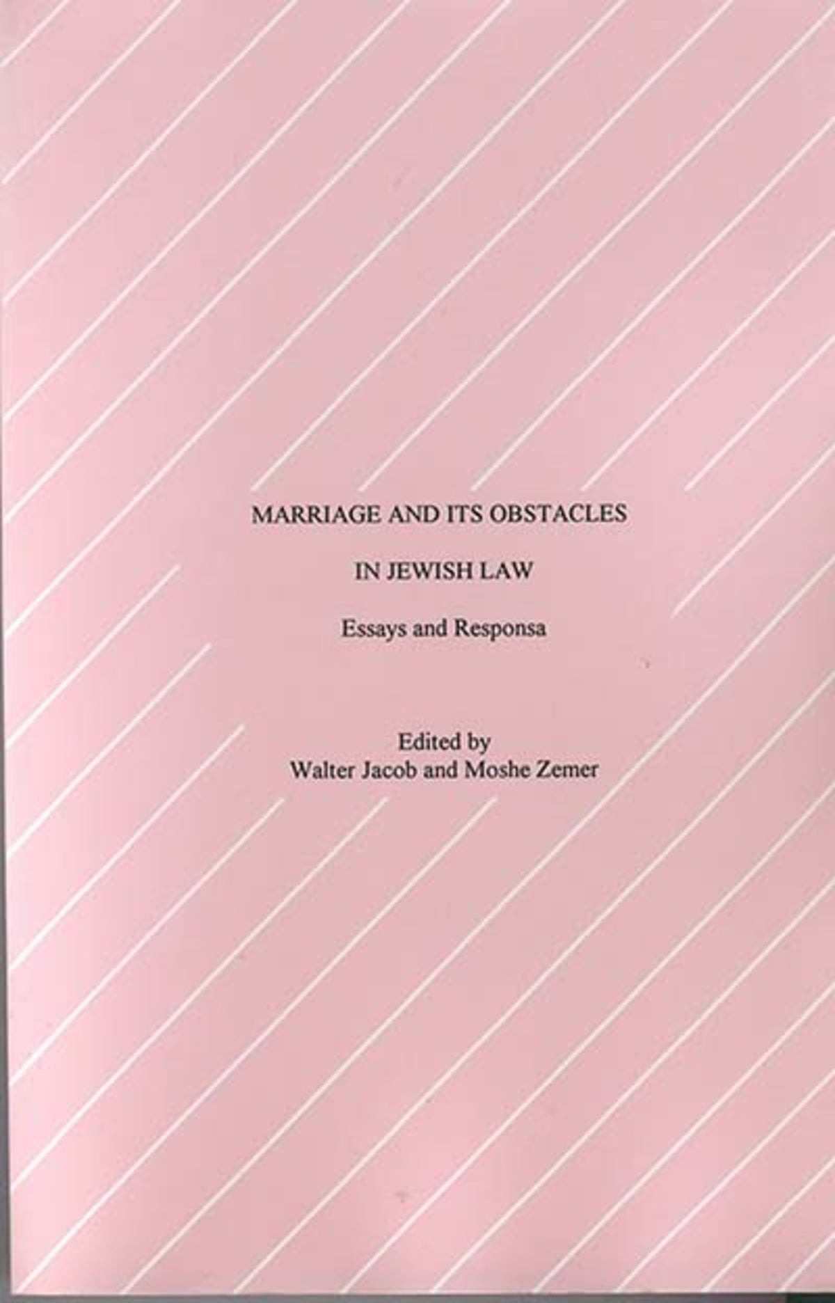 Cover image for Marriage and Its Obstacles in Jewish Law ISBN 9780929699103