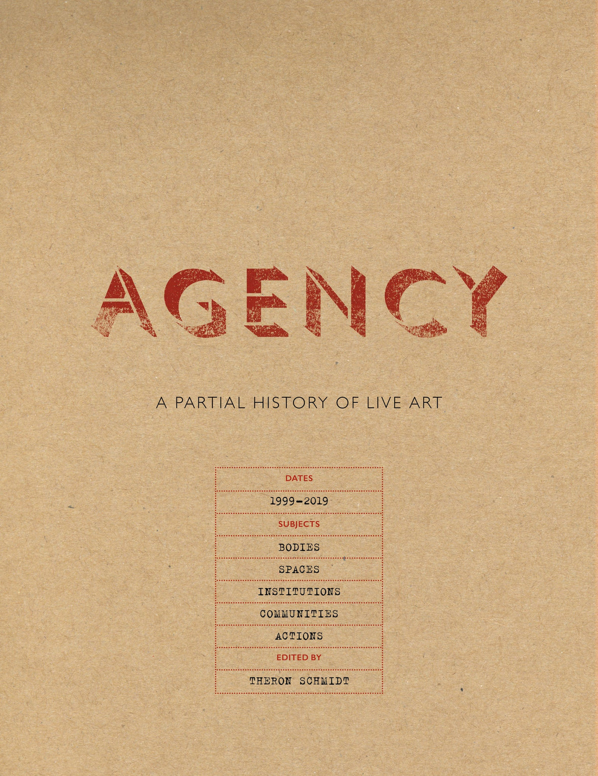 Cover image for Agency ISBN 9781789380293