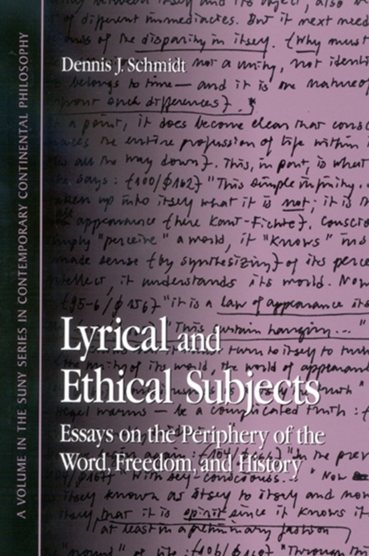 Cover image for Lyrical and Ethical Subjects ISBN 9780791465134