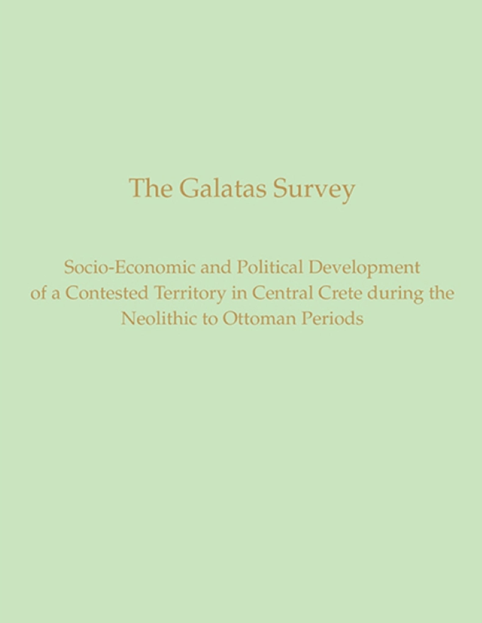 The Galatas Survey