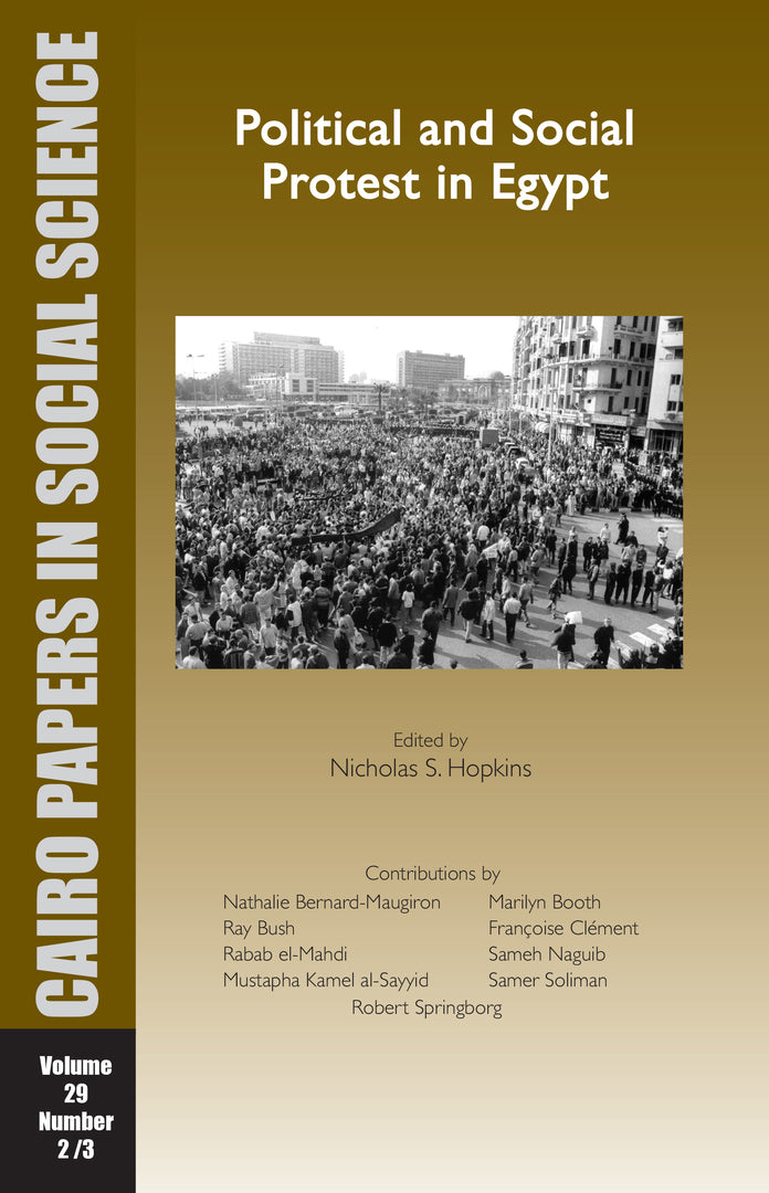 Cover image for Political and Social Protest in Egypt ISBN 9789774162008