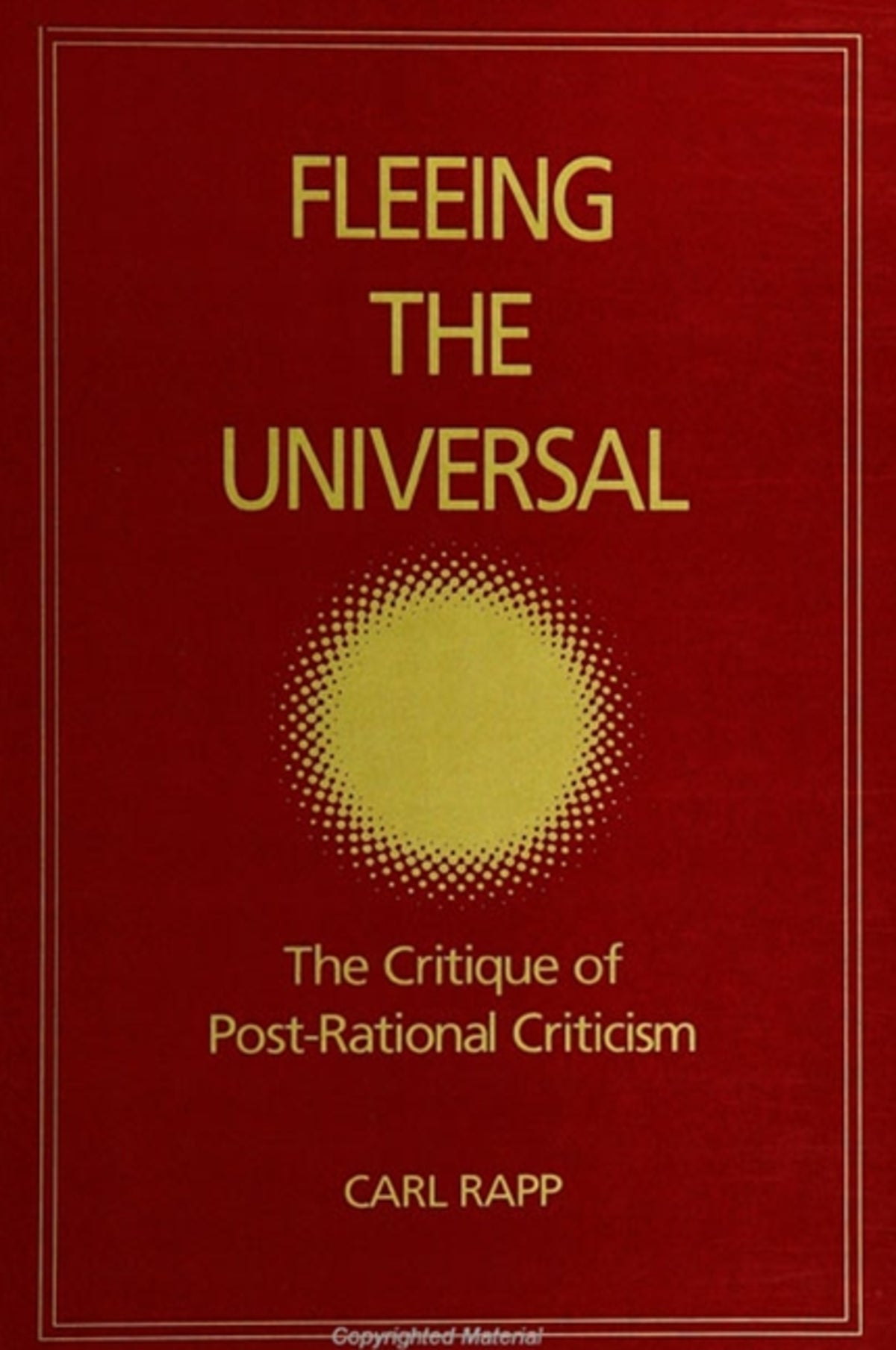 Cover image for Fleeing the Universal ISBN 9780791436264