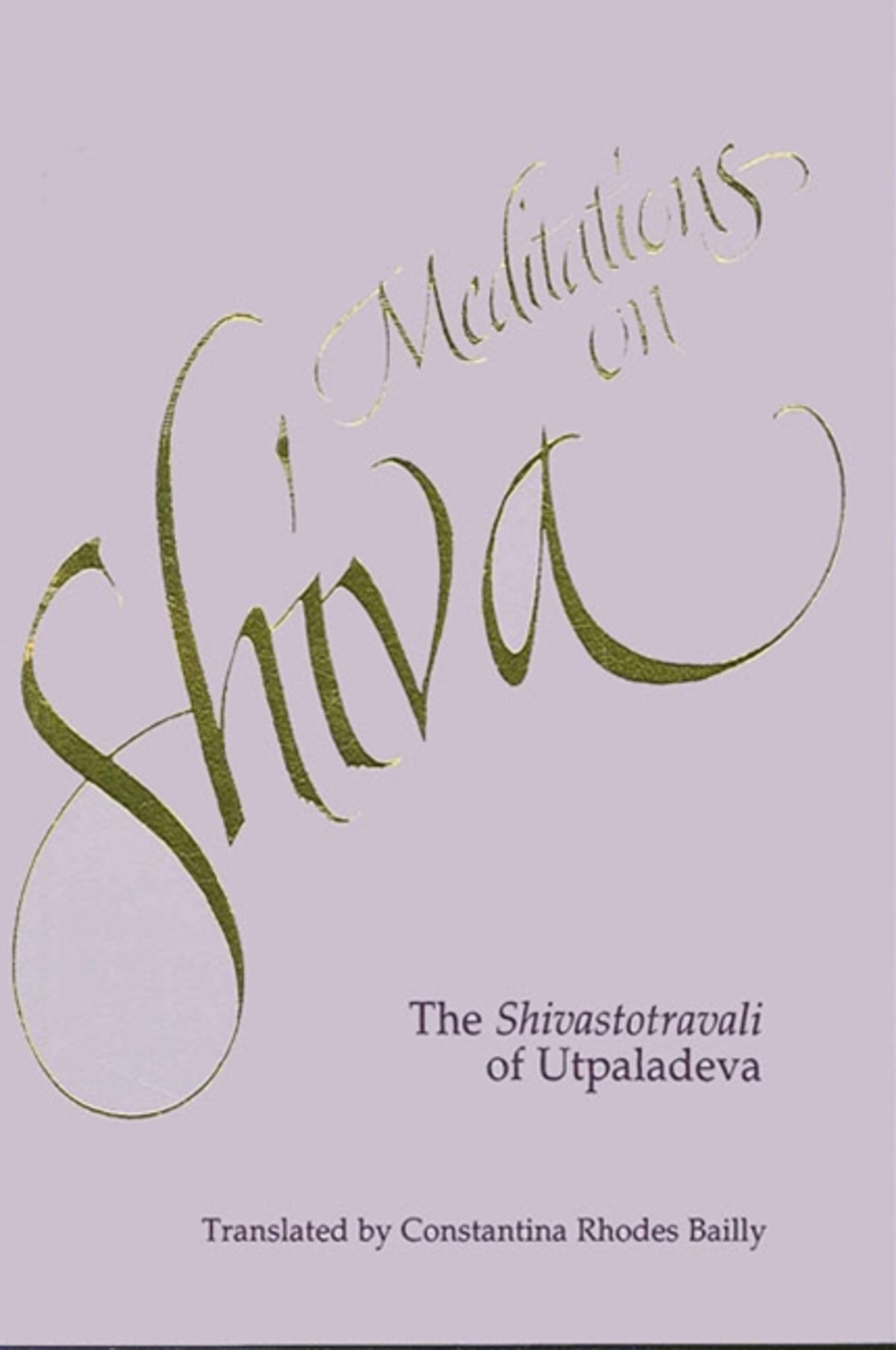 Cover image for Meditations on Shiva ISBN 9780791425305