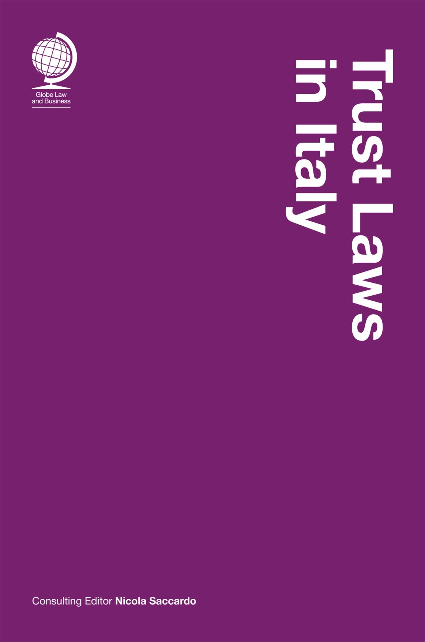 Cover image for Trust Laws in Italy ISBN 9781837231980