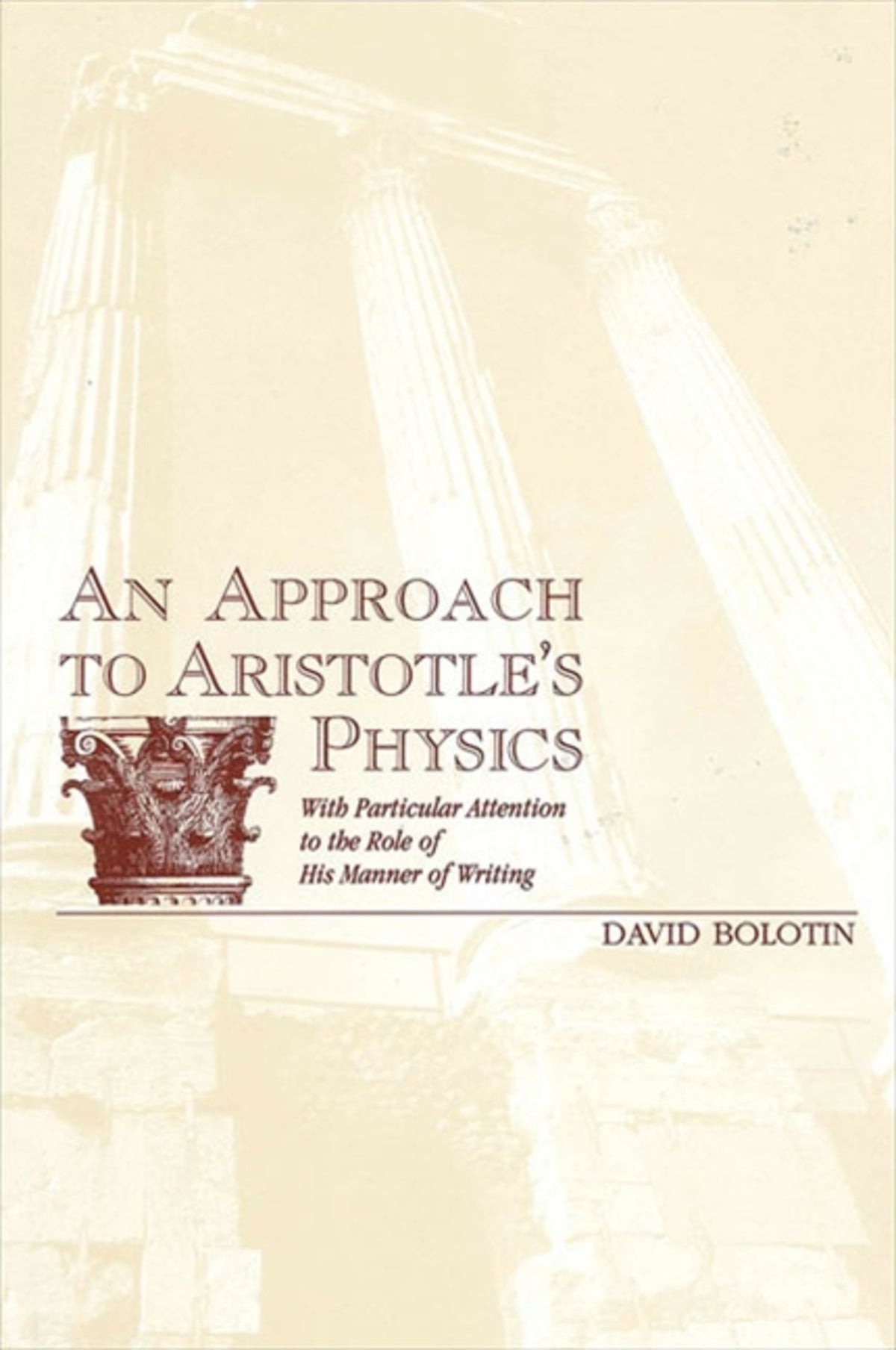 Cover image for An Approach to Aristotle's Physics ISBN 9780791435519