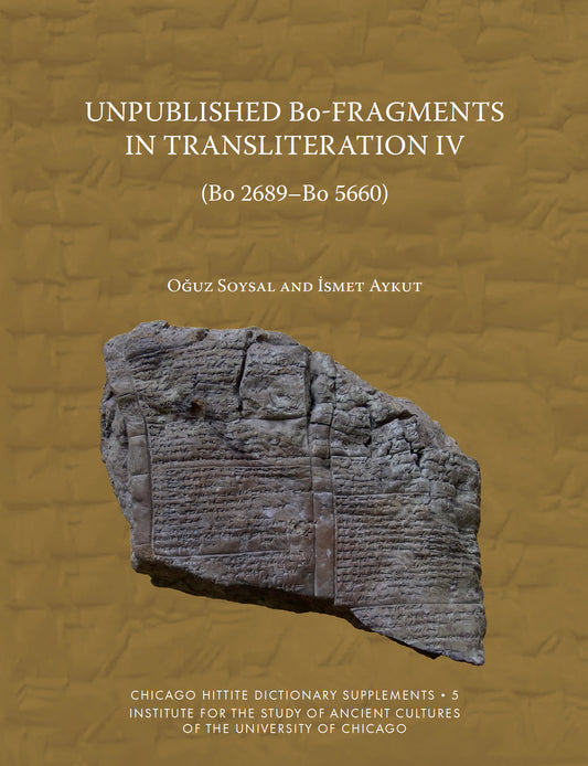 Unpublished Bo-Fragments in Transliteration IV (Bo 2689-Bo 5660)