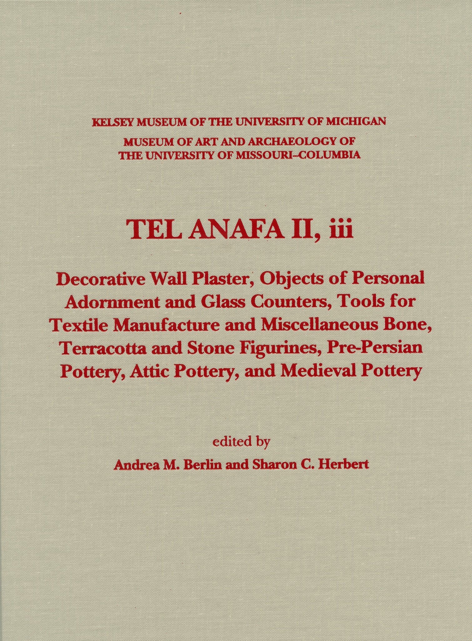 Tel Anafa II, iii