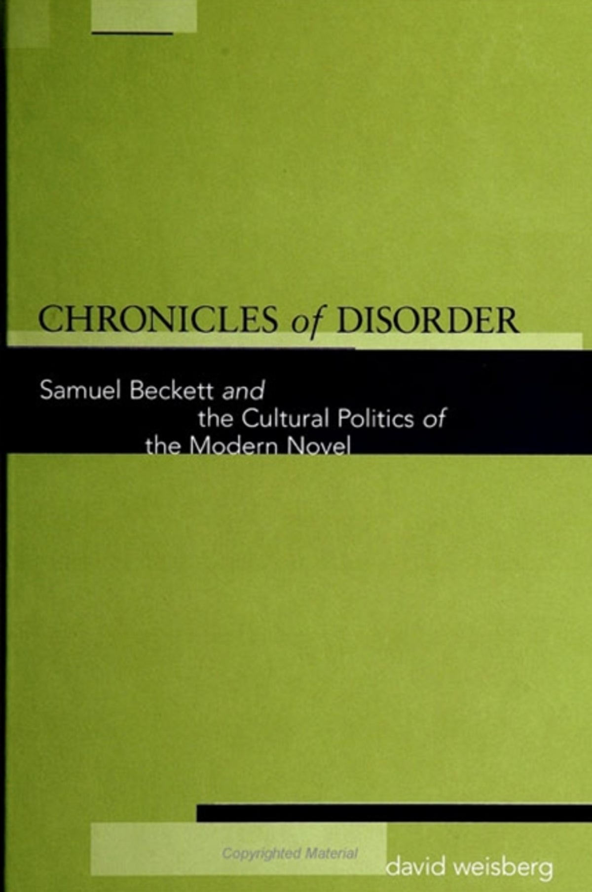 Cover image for Chronicles of Disorder ISBN 9780791447109