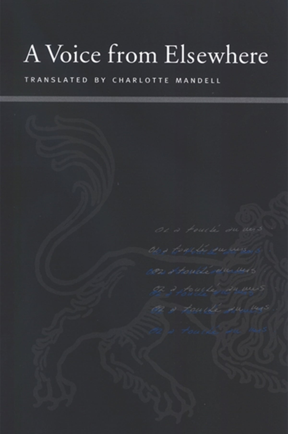Cover image for A Voice from Elsewhere ISBN 9780791470152