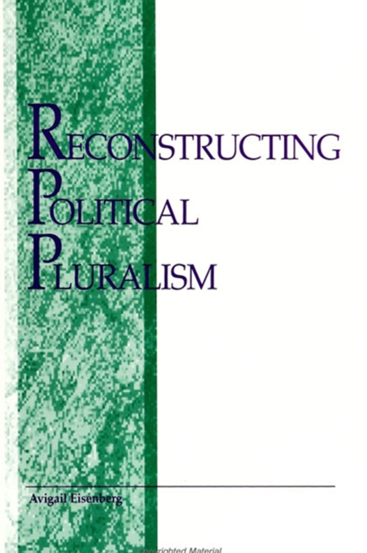 Cover image for Reconstructing Political Pluralism ISBN 9780791425626