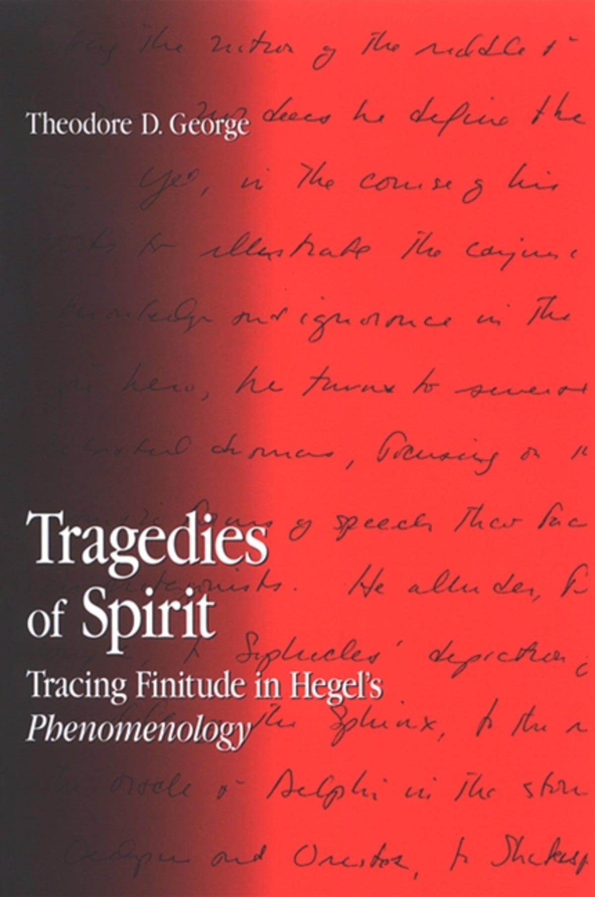 Cover image for Tragedies of Spirit ISBN 9780791468654
