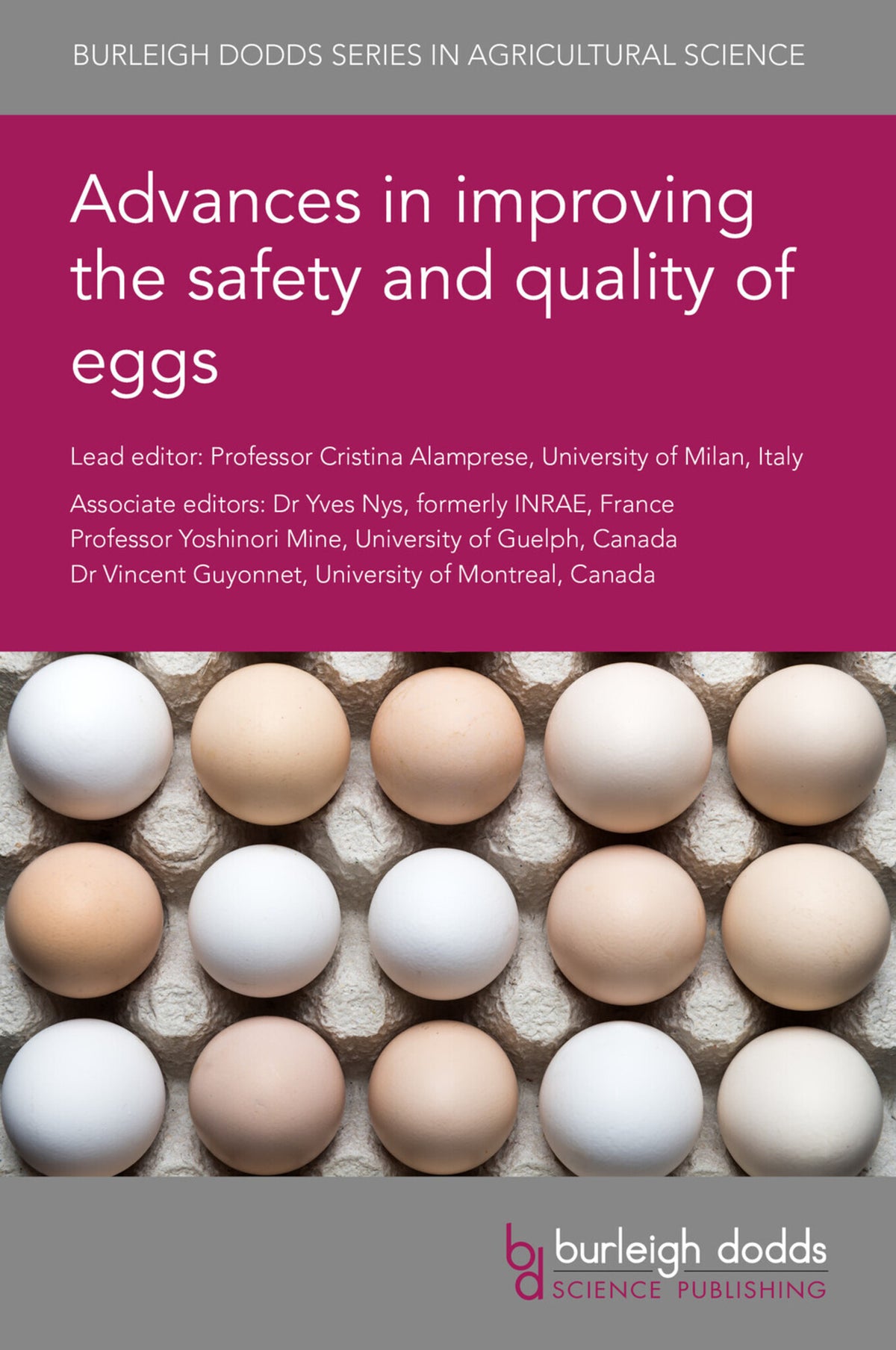 Cover image for Advances in improving the safety and quality of eggs ISBN 9781801468763