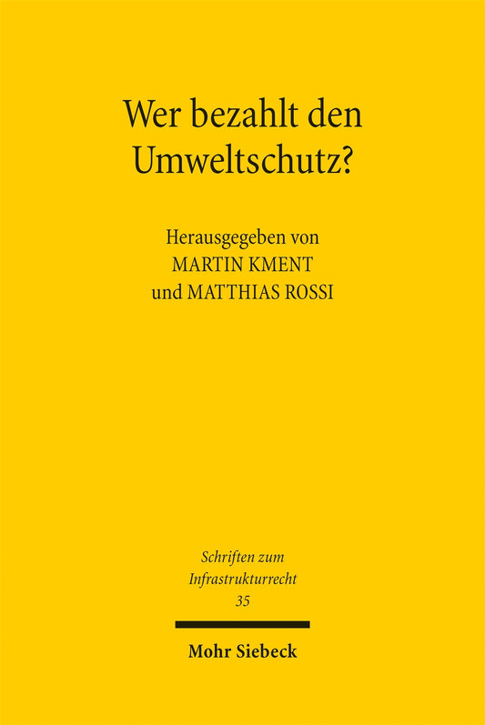 Wer bezahlt den Umweltschutz?