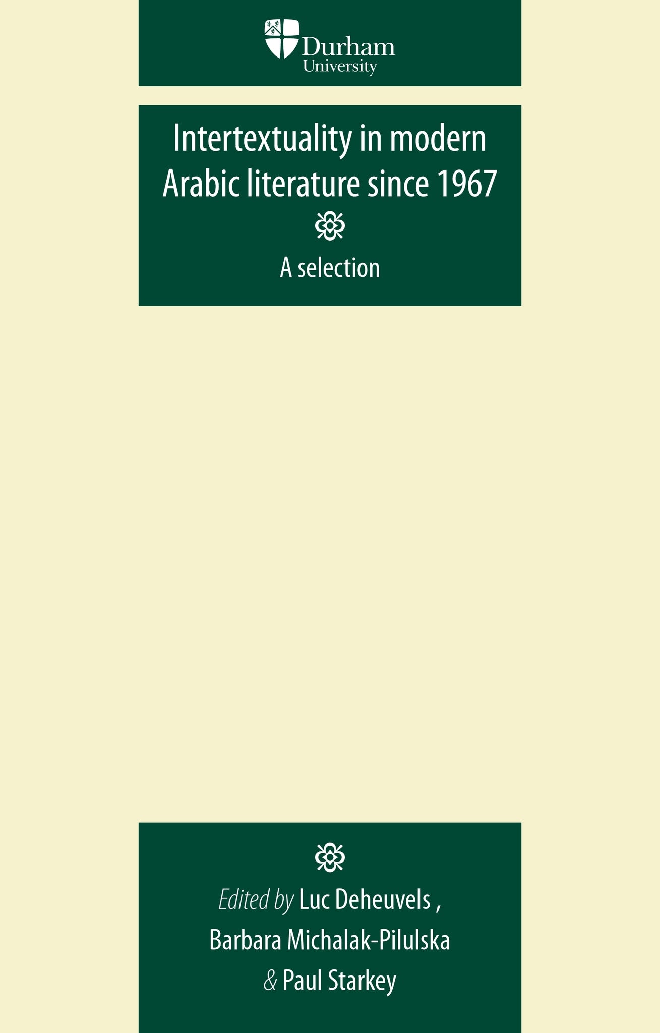 Intertextuality in modern Arabic literature since 1967