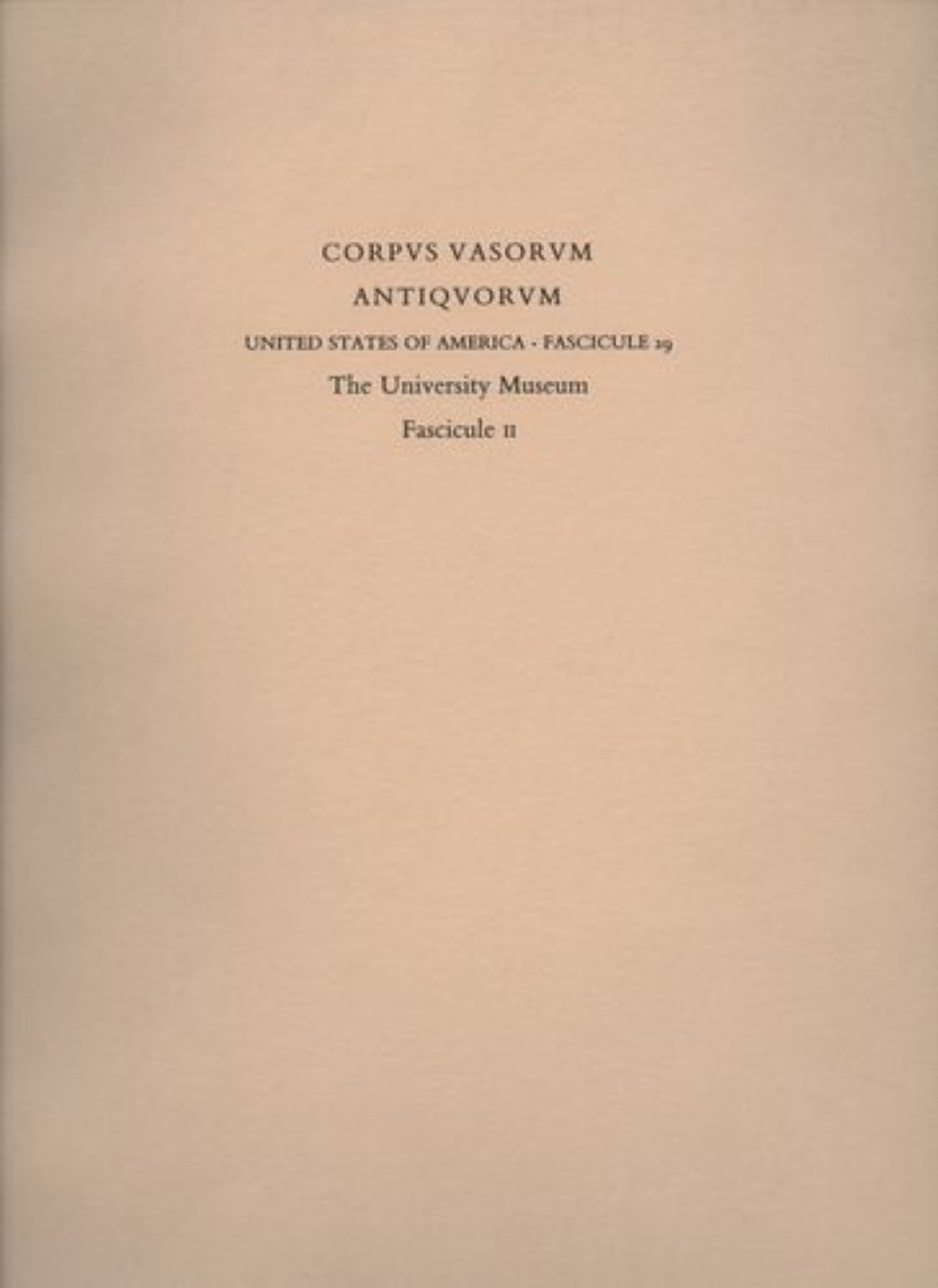 Corpus Vasorum Antiquorum, 2