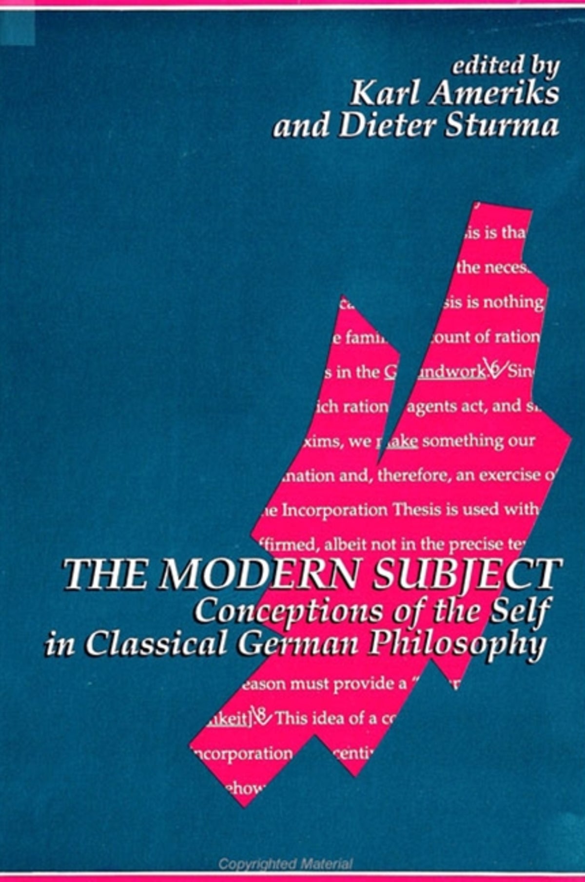 Cover image for The Modern Subject ISBN 9780791427545