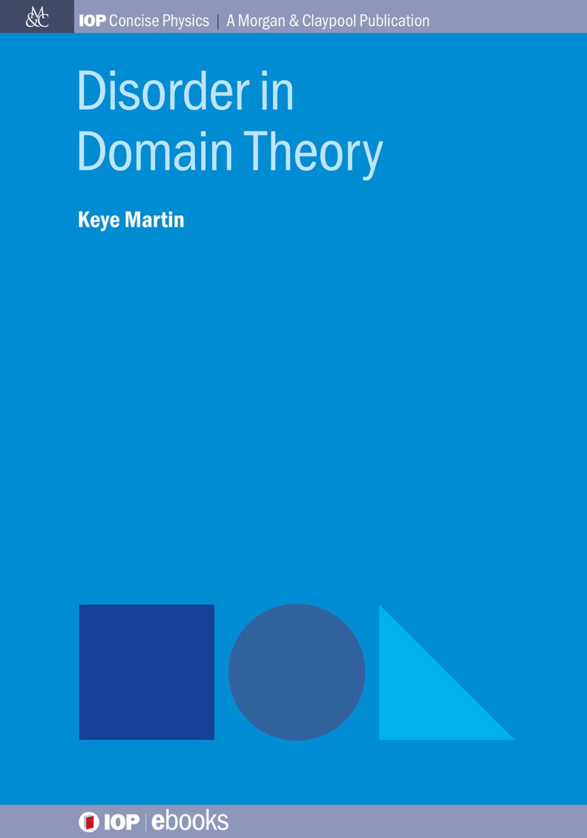 Cover image for Disorder in Domain Theory ISBN 9781643272733