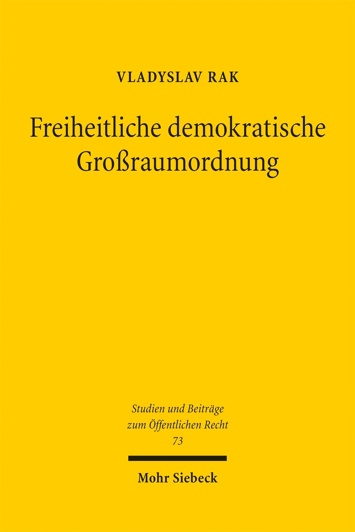 Cover image for Freiheitliche demokratische Großraumordnung ISBN 9783161649097