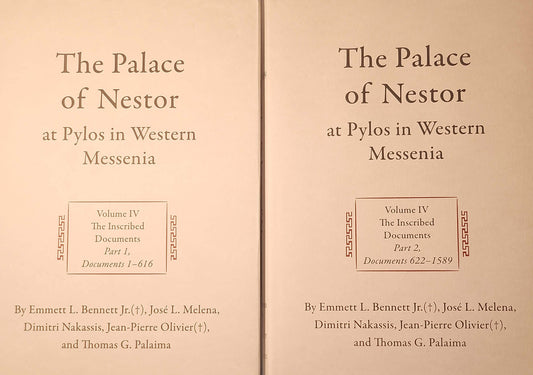 The Palace of Nestor at Pylos in Western Messenia, Volume IV (2 vols)