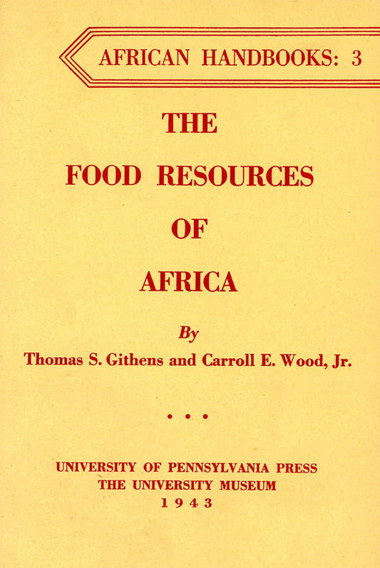 The Food Resources of Africa