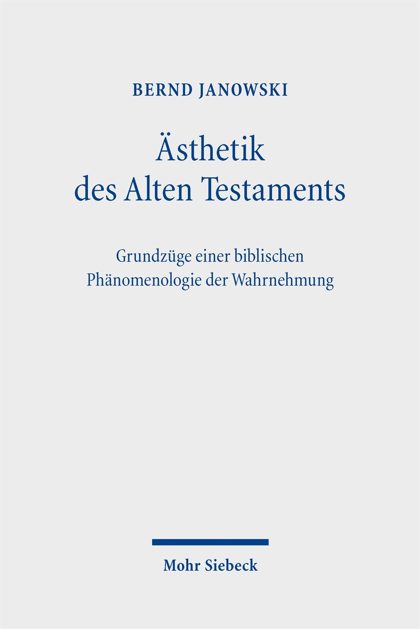 Cover image for Ästhetik des Alten Testaments ISBN 9783162001337