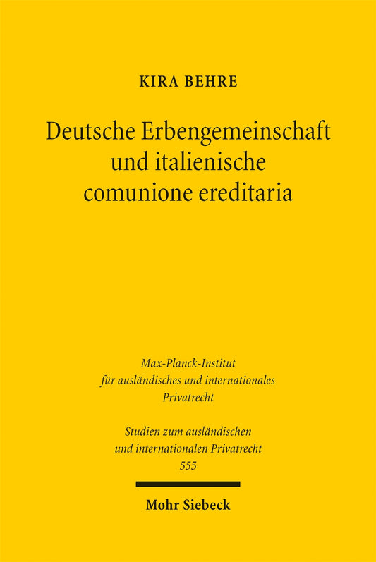 Deutsche Erbengemeinschaft und italienische comunione ereditaria