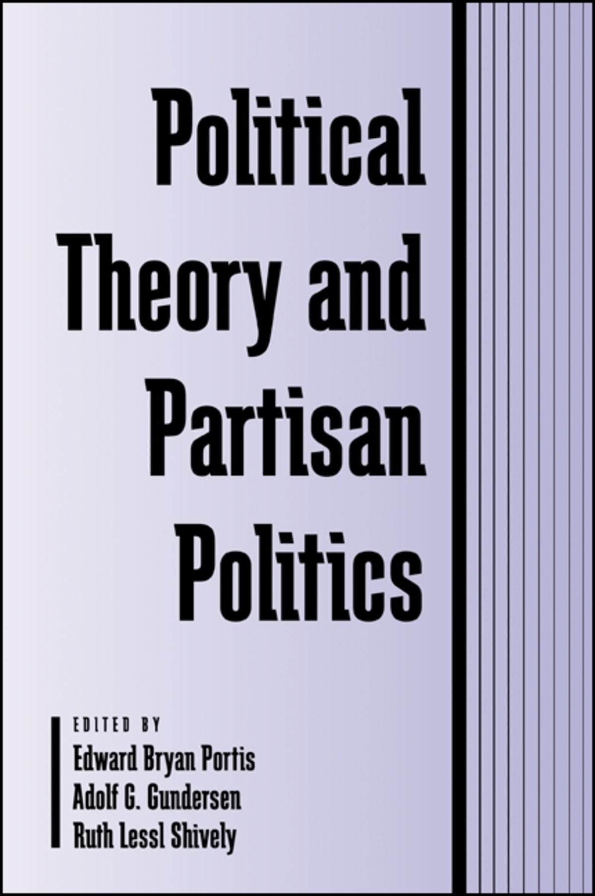 Cover image for Political Theory and Partisan Politics ISBN 9780791445921