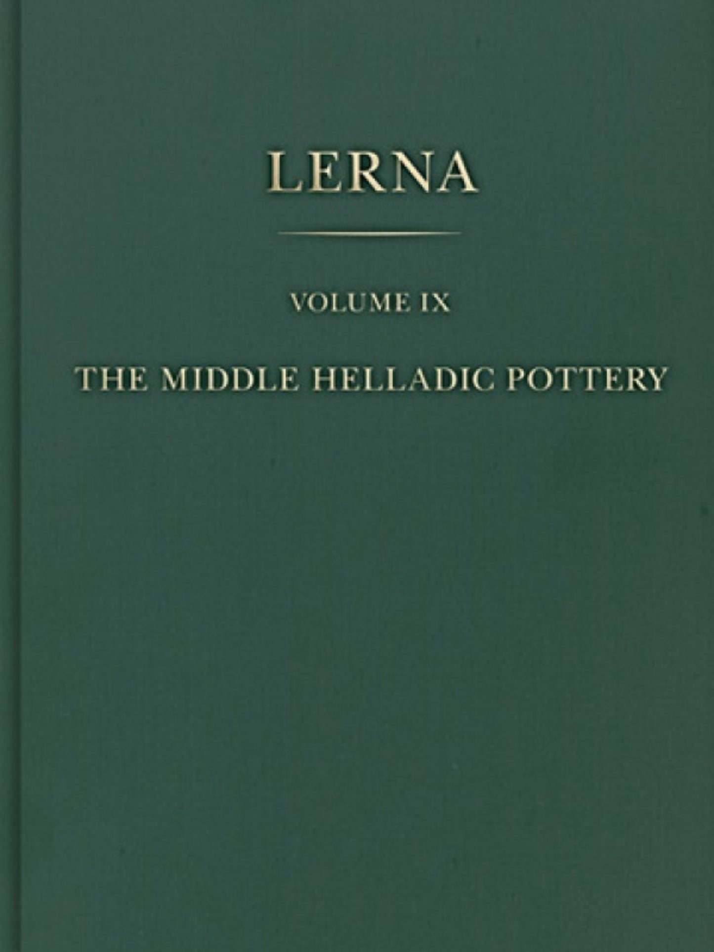 The Middle Helladic Pottery (2-volume set)