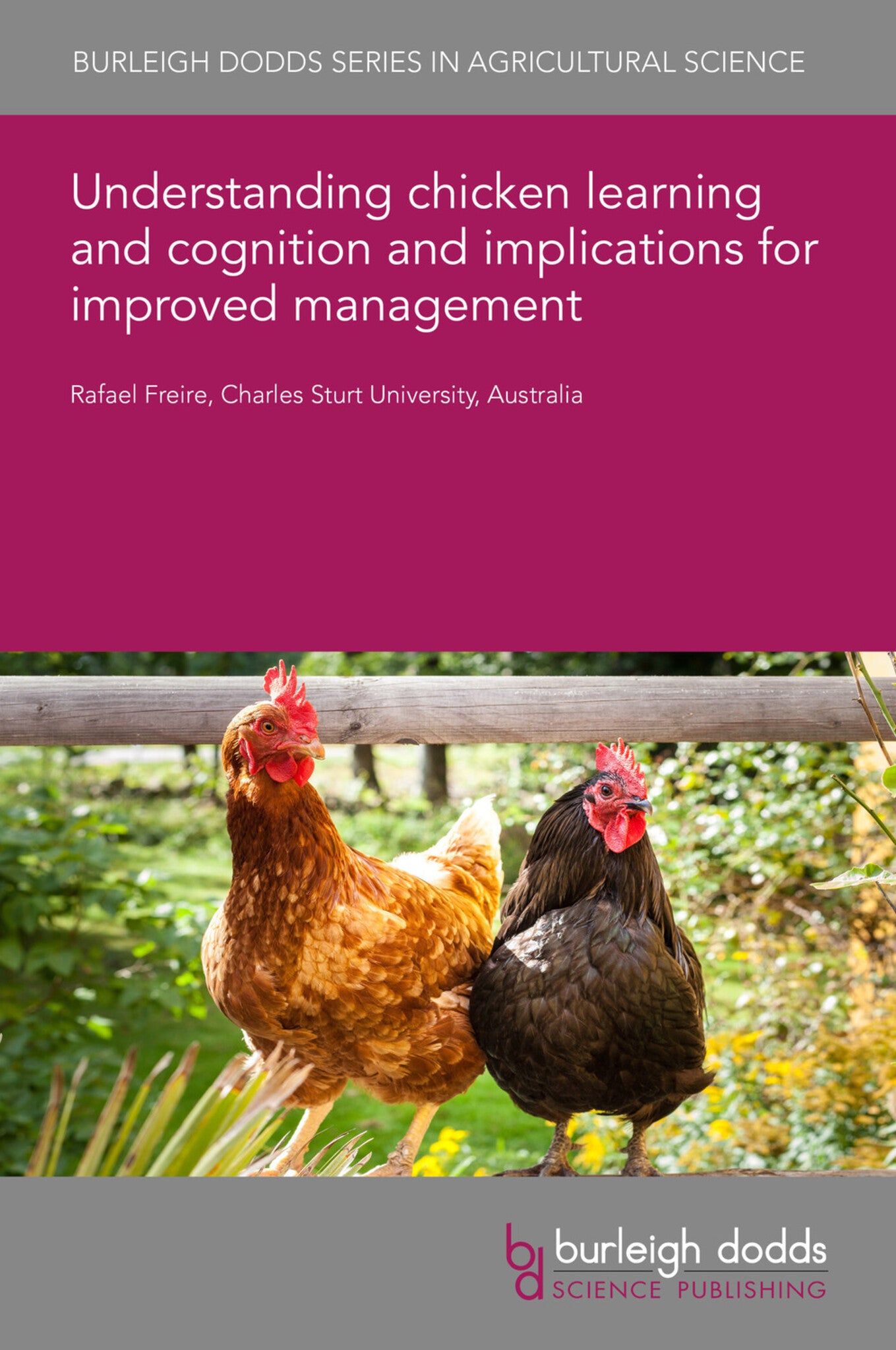 Cover image for Understanding chicken learning and cognition and implications for improved management ISBN 9781786768674