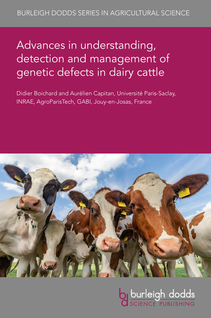 Cover image for Advances in understanding, detection and management of genetic defects in dairy cattle ISBN 9781835455265