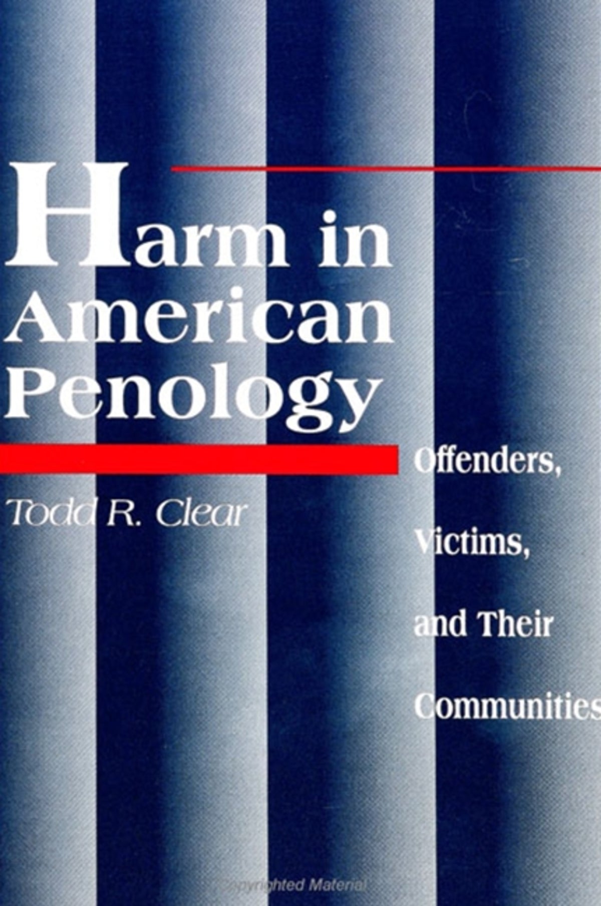 Cover image for Harm in American Penology ISBN 9780791421741