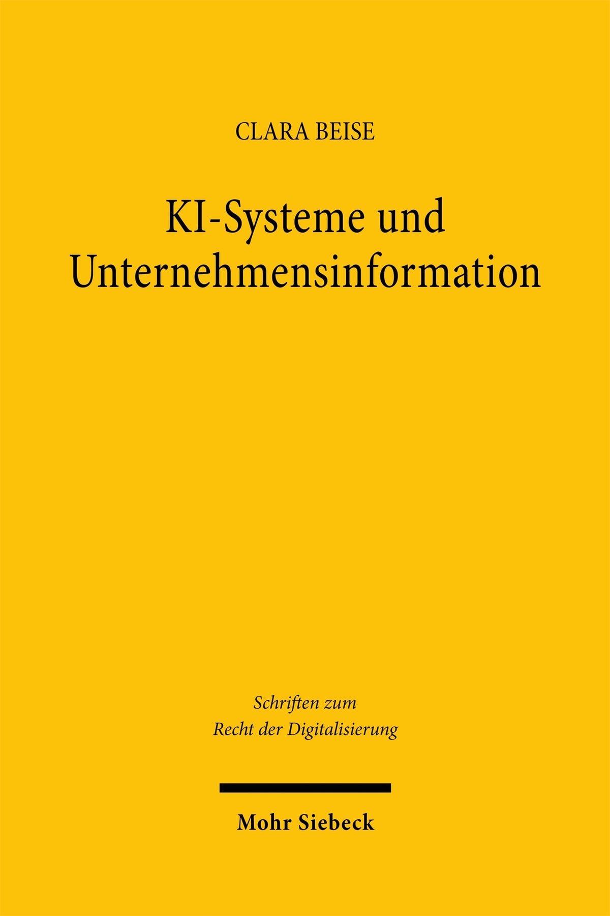 Cover image for KI-Systeme und Unternehmensinformation ISBN 9783162008640