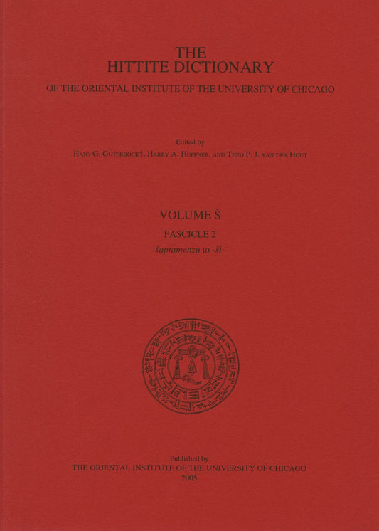 Hittite Dictionary of the Oriental Institute of the University of Chicago. Volume S fascicle 2