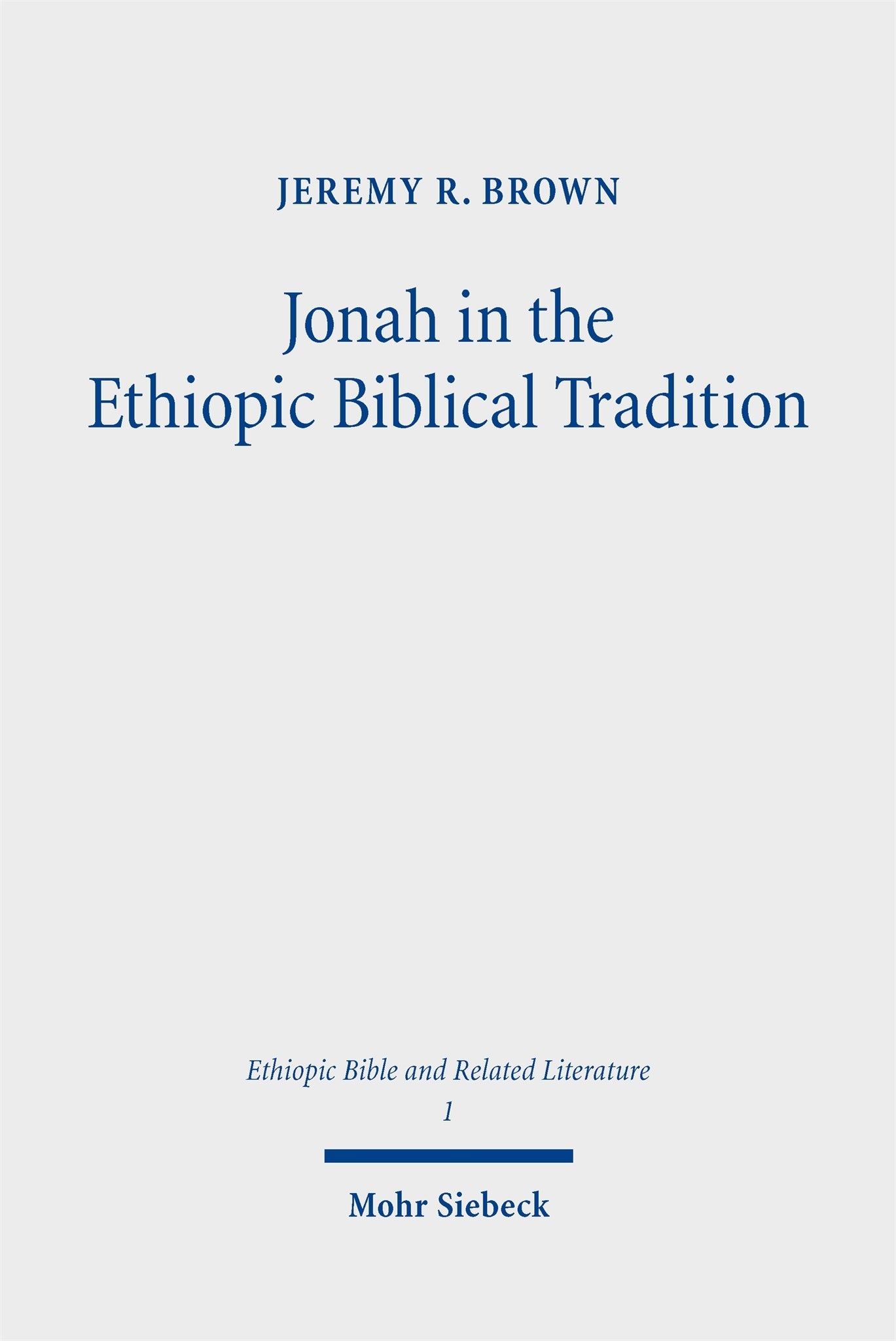 Jonah in the Ethiopic Biblical Tradition