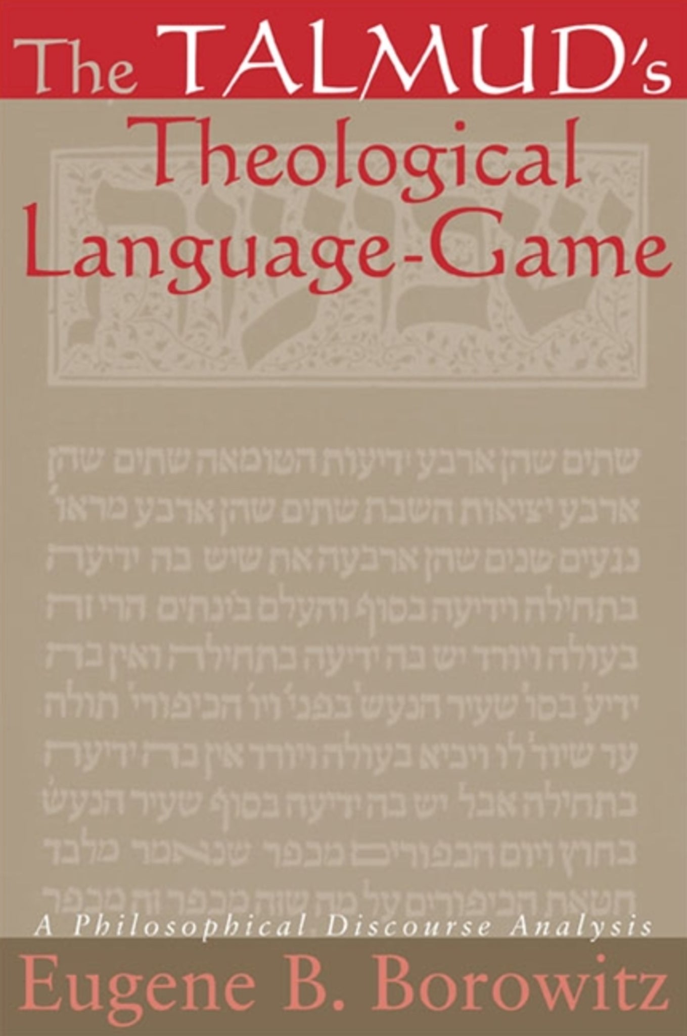 Cover image for The Talmud's Theological Language-Game ISBN 9780791467015