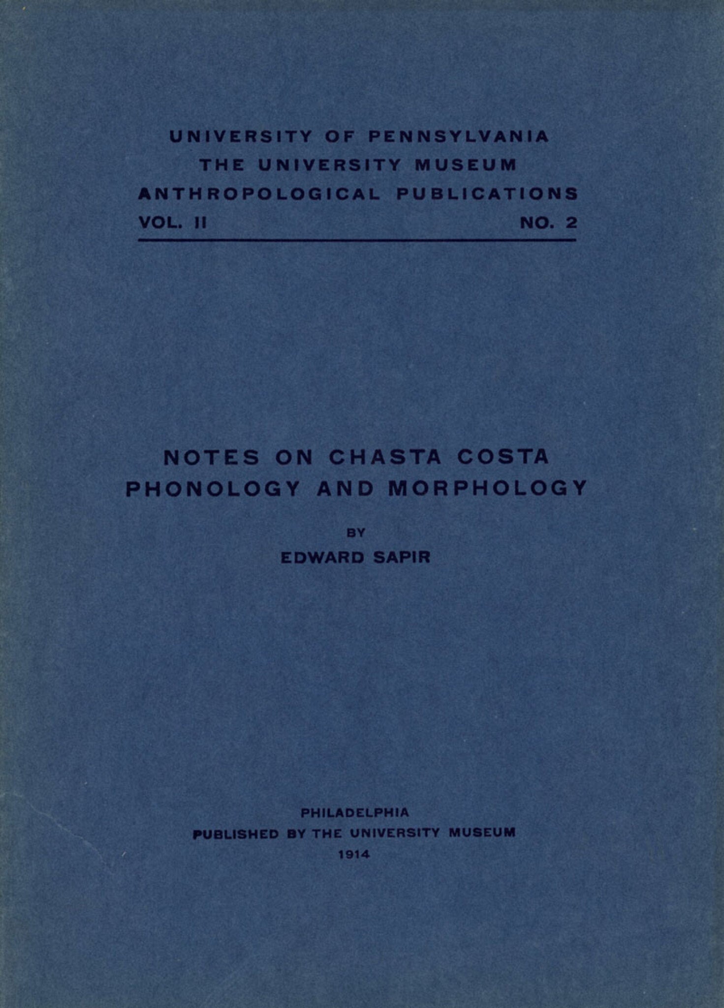 Notes on Chasta Costa Phonology and Morphology