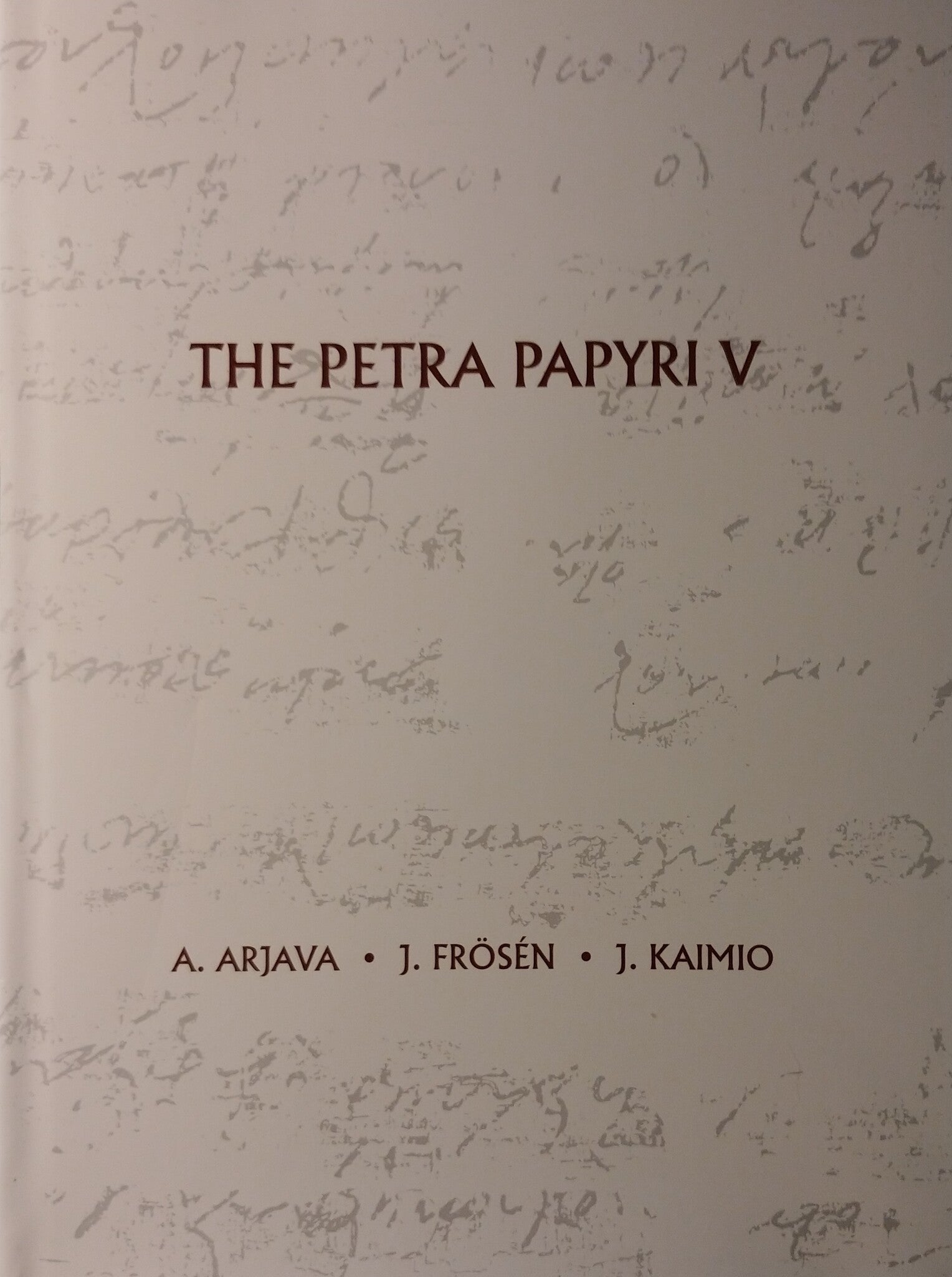 The Petra Papyri V