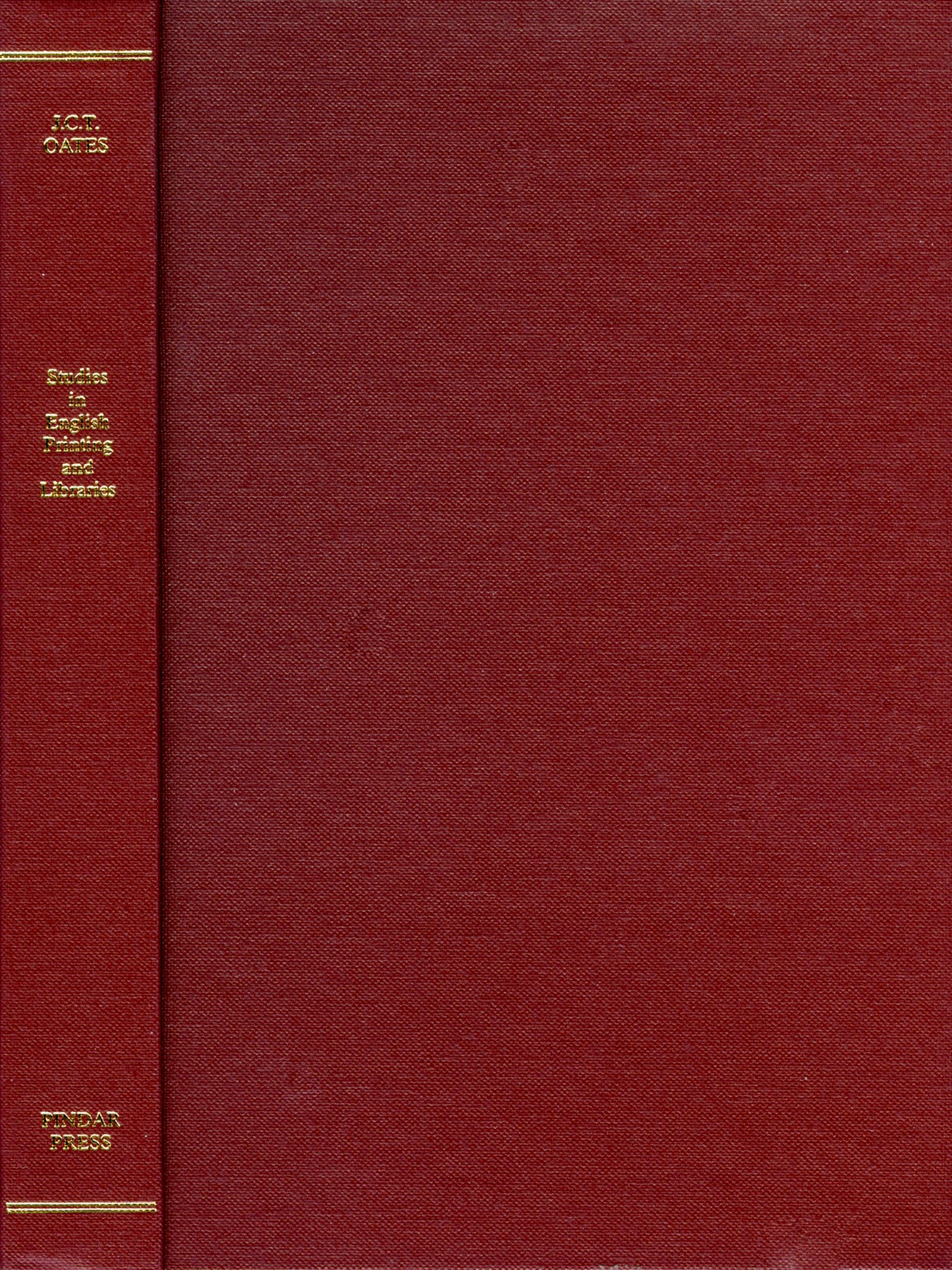 Studies in English Printing and Libraries