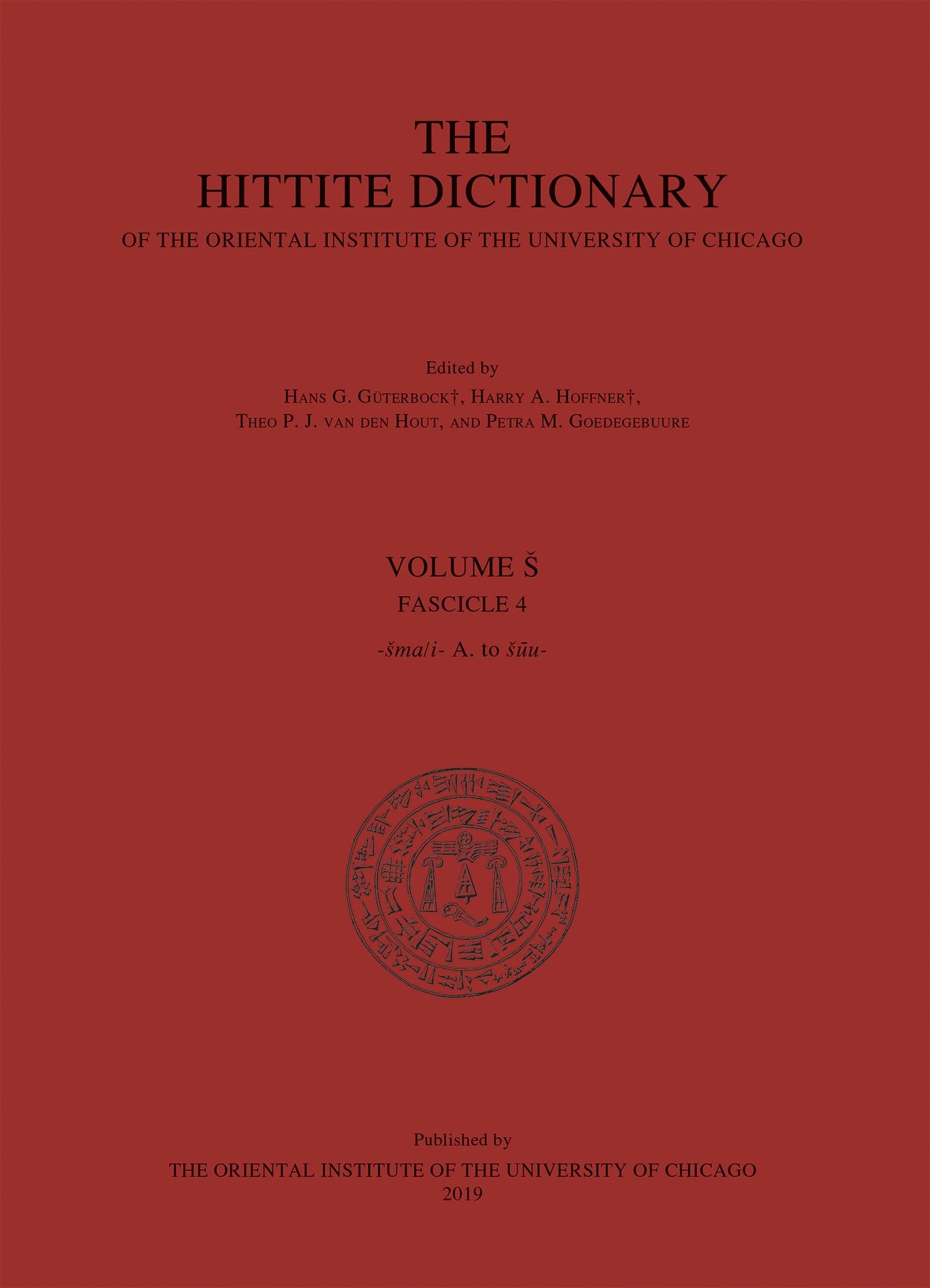 Hittite Dictionary of the Oriental Institute of the University of Chicago. Volume S, Fasc 4