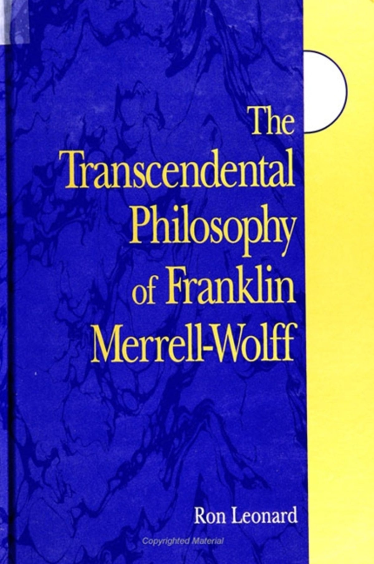Cover image for The Transcendental Philosophy of Franklin Merrell-Wolff ISBN 9780791442166