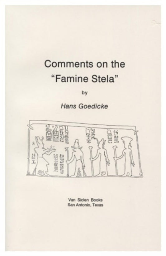 Comments on the 'Famine Stela'