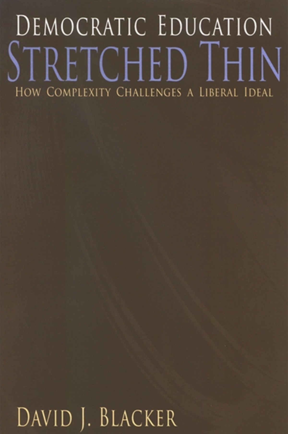 Cover image for Democratic Education Stretched Thin ISBN 9780791469668