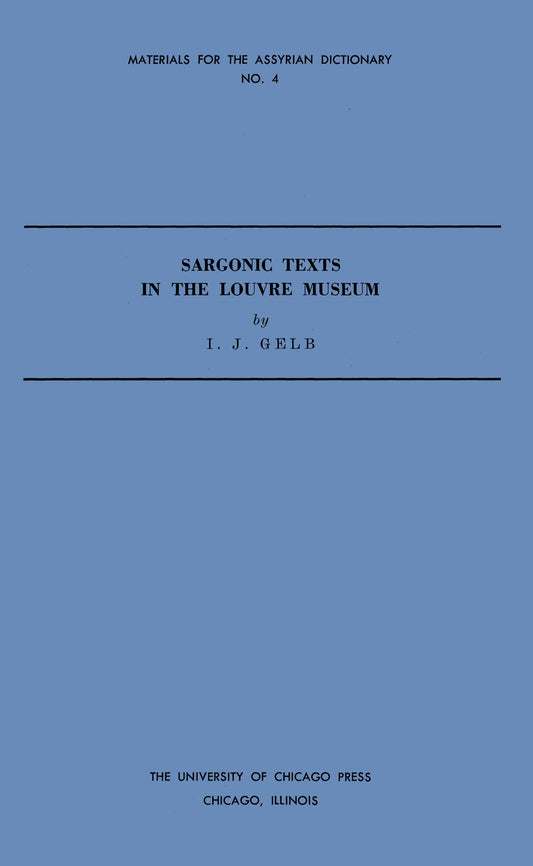 Sargonic Texts in the Louvre Museum